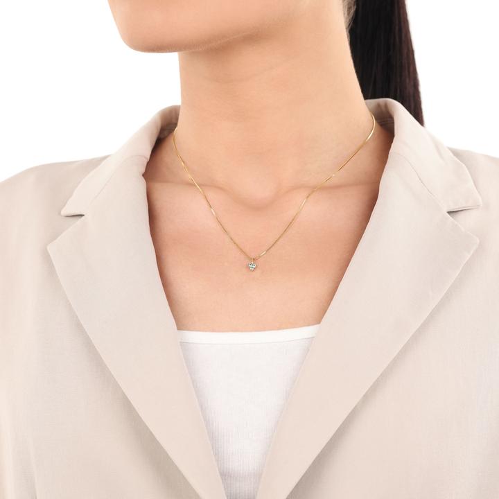 Immagine prodotto Amor Ciondolo Cupido da donna, oro 375, topazio (Oro 375, 9 ct)