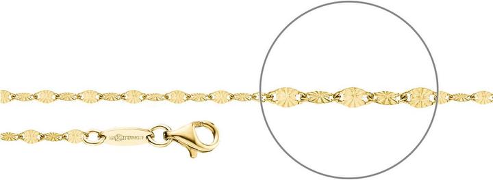 Produktbild Der Kettenmacher Plättchenkette Gold 2,2mm 50cm (Silber 925, 50 cm)