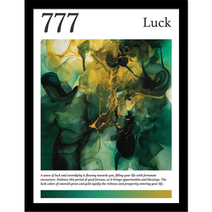 Actual product image Ada Ingram Angel 777 Framed Poster (45 x 35 cm)