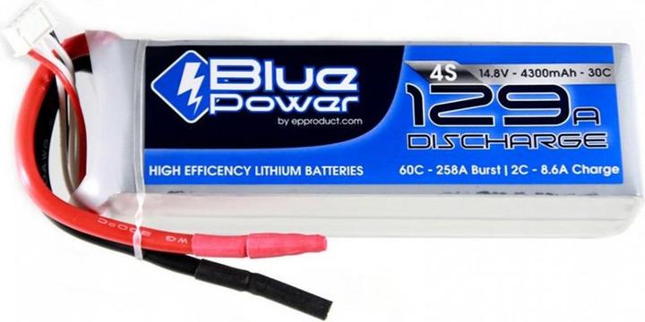 EP BluePower Batteria LiPo 14.8V 4300mAh 30C (14.80 V, 4300 mAh)