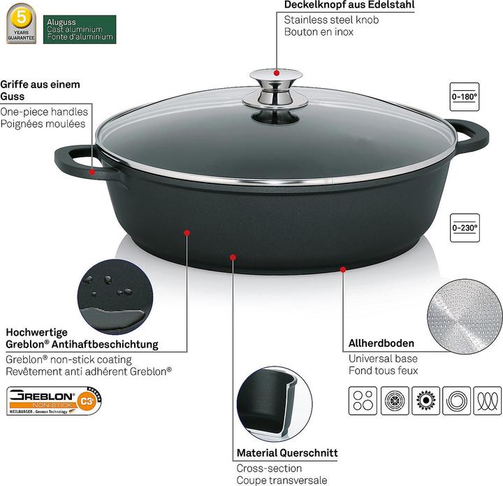Actual product image Kela Kerros (36 cm, Frying pan, Cast aluminium)