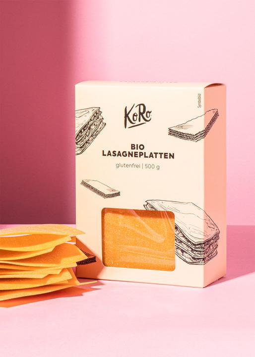 Produktbild KoRo Bio glutenfreie Lasagne aus Mais und Reismehl (500 g)