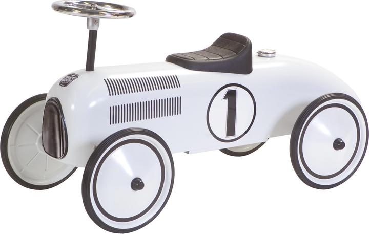 Retro Roller Lewis in corsa con l'auto