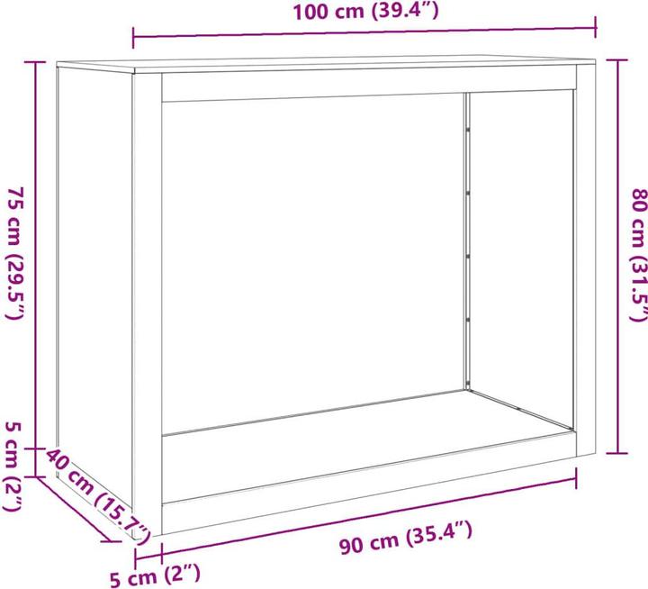Actual product image VidaXL Liana (100 x 40 x 80 cm)