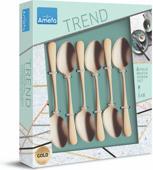 Actual product image Amefa Mocha / espresso spoon set 6 pieces PVD 1410 Austin (6 Piece, Scoops)