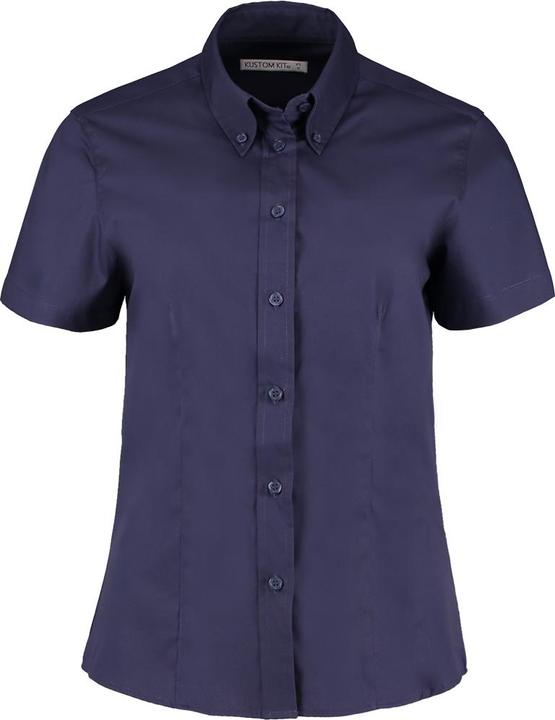 Kustom Kit Corporate Oxford Bluse Kurzarm