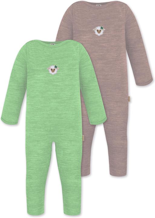 Normani 2er Pack Baby Merino Strampler „Tangoio" - 9595