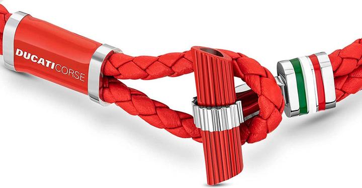 Actual product image Ducati Collezione T Bracelet (20 cm, Leather)