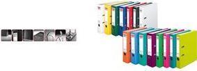 Produktbild Herlitz PP-Color Ordner, Rückenbreite: 80 mm, weißer Kunststoff-Schlitzordner DIN A4, genarbte PP-Folie, gra (A4, 80 mm, 1 Stück)
