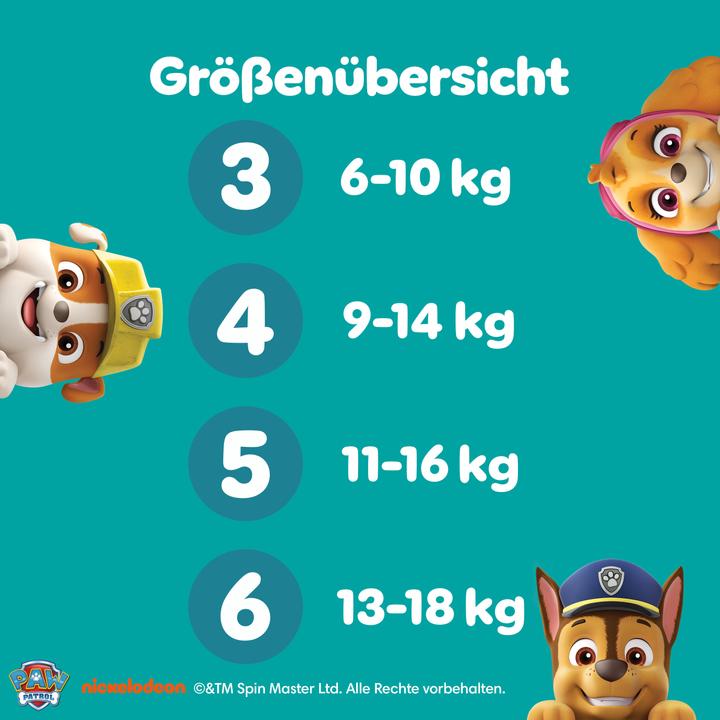Produktbild Pampers Baby-Dry Paw Patrol Limited Edition (Gr. 6, Monatsbox, 164 Stück)