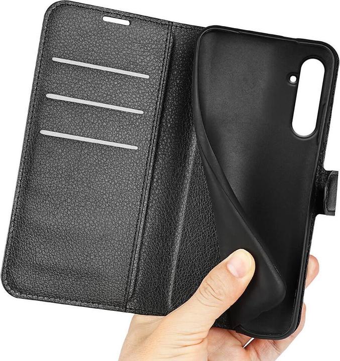 Produktbild Cover-Discount Galaxy A55 - Leder Etui Hülle schwarz (Samsung Galaxy A55)