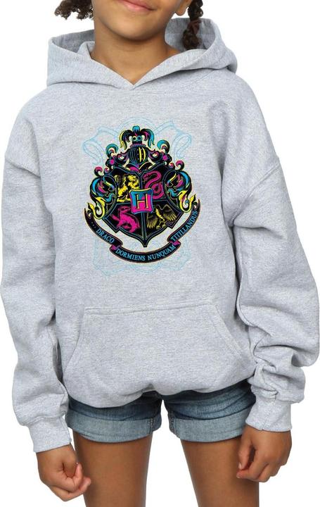 Actual product image Girls Hogwarts Crest Cotton Hoodie (116)