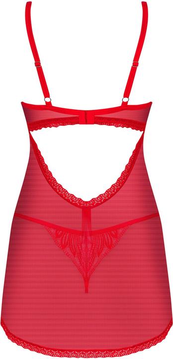 Produktbild Obsessive Chilisa Babydoll und String Rot (L, XL)