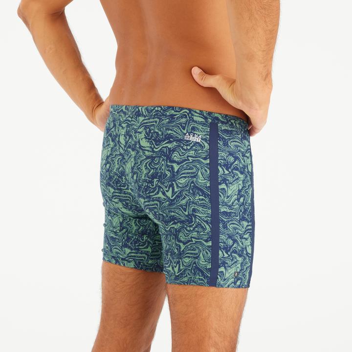 Produktbild Nabaiji Badehose Midjammer Herren - 100 Yoko Wave blau/khaki (XL)