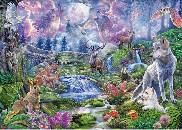 Produktbild Schmidt Spiele Wildtiere im Mondschein (1000 Teile)