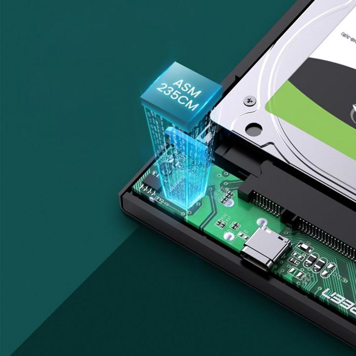 Actual product image Ugreen USB-C 3.1 to 2.5" SATA Hard Drive Enclosure (6Gbps) (2.5")