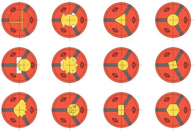 Actual product image Hainbuch Clamping head with transverse and longitudinal grooves SK 42 (42 mm)