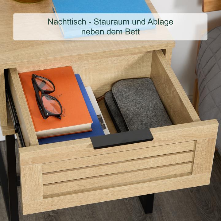 Actual product image Relaxdays Bedside Table (40 x 41.5 x 55.5 cm)