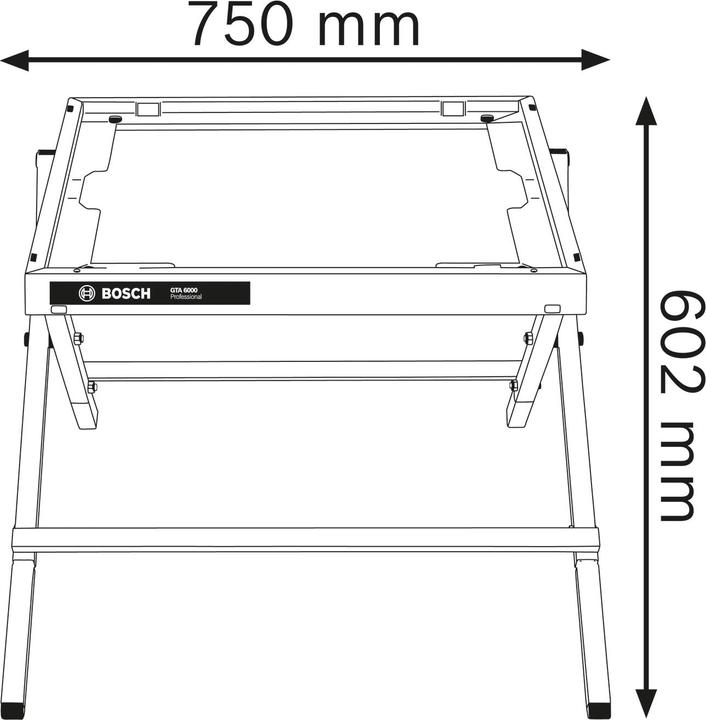 Produktbild Bosch Professional Gta 6000 (75 cm, 75 cm)