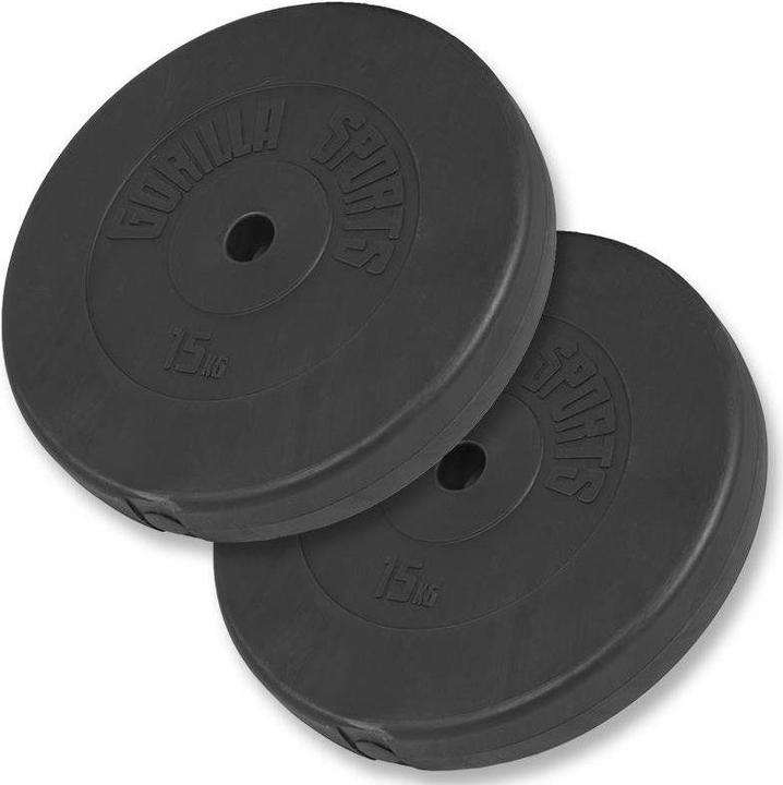 Image du produit Gorilla Sports Plaques de poids (2 x 15 kg)