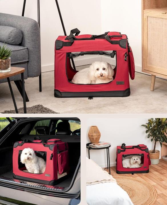 Image du produit Ionto Caisse de transport pour chiens (Chien, Chat, Lavable, Respirant, Fermeture de sécurité, Pliable)