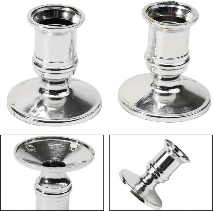 Produktbild Cbx Kerzenständer 3 Köpfe, Kerzenleuchter 3-armig, Kerzenhalter Silber