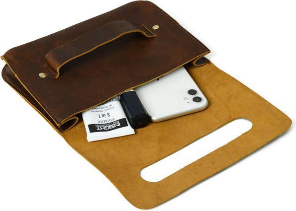 Produktbild Only-Bags.Store Schicke Leder Clutch in Kakao