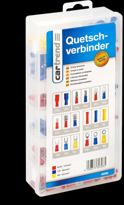 Actual product image Cartrend Crimp connector set with 180 parts