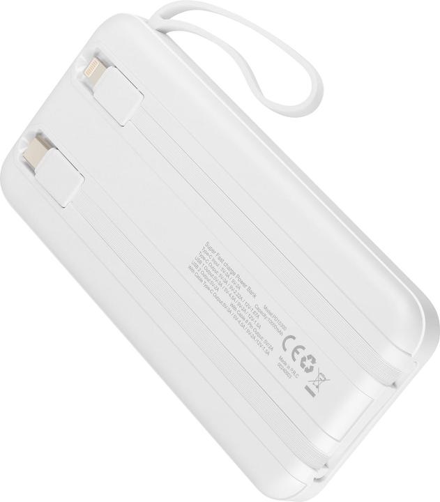 Produktbild LinQ 10.000mAh Powerbank + Lightning / USB-C Kabel (10000 mAh)