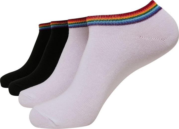 Urban Classics Rainbow Socks No Show 4-Pack (4er Pack, 35 - 38)