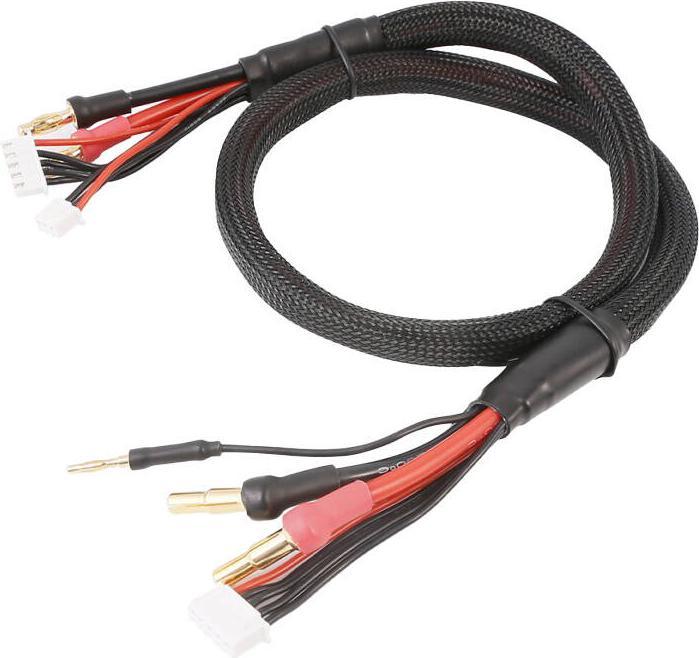 Gens Ace 2S/4S Charge Cable: 4mm & 5mm Bullet With 4.0mm Bullet Connector