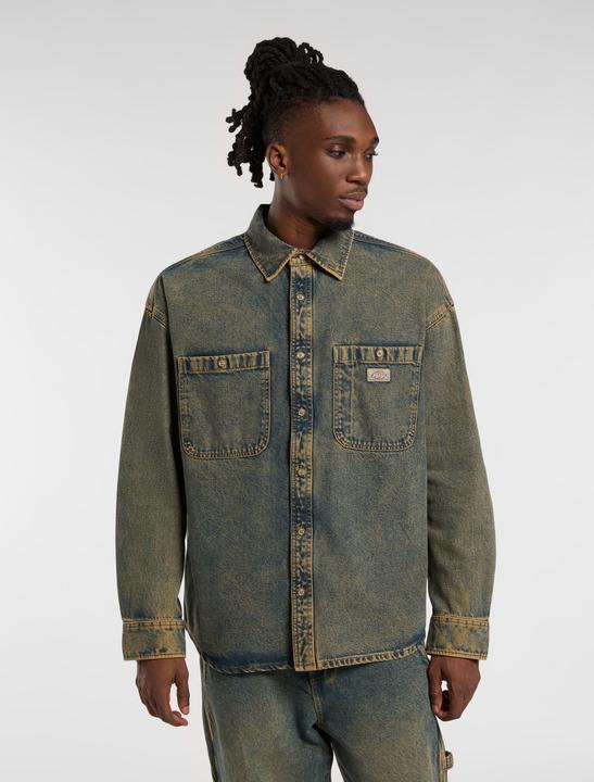 Produktbild Dickies Houston Ls Shirt Yellow Fade Ind (L)