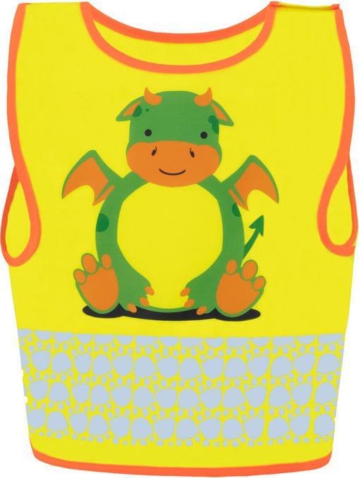 Produktbild Korntex Kinder Warnweste Gelb/Drache Wildlife CO2 Neutral Hautsicherheit XXS EN 17353 ® FUNDRAGYW (XXS)