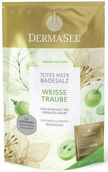Produktbild DermaSel Badesalz Weisse Traube LE df 400 g (Badesalz)