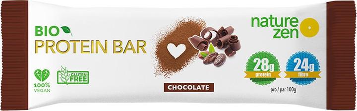 Actual product image Nature Zen Protein bar organic chocolate (Chocolate, 1 pcs., 40 g)