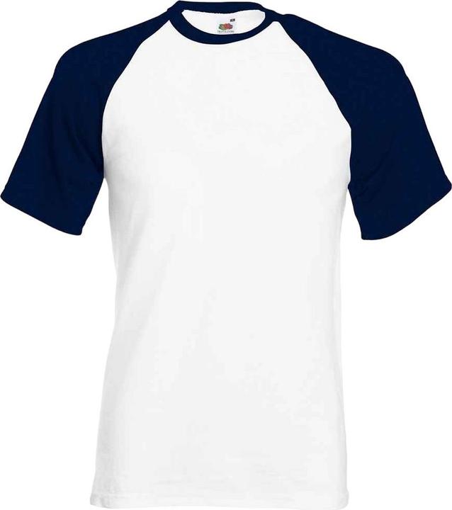 Actual product image Fruit of the Loom Unisex Adult Contrast Panel Baseball T-Shirt (M)