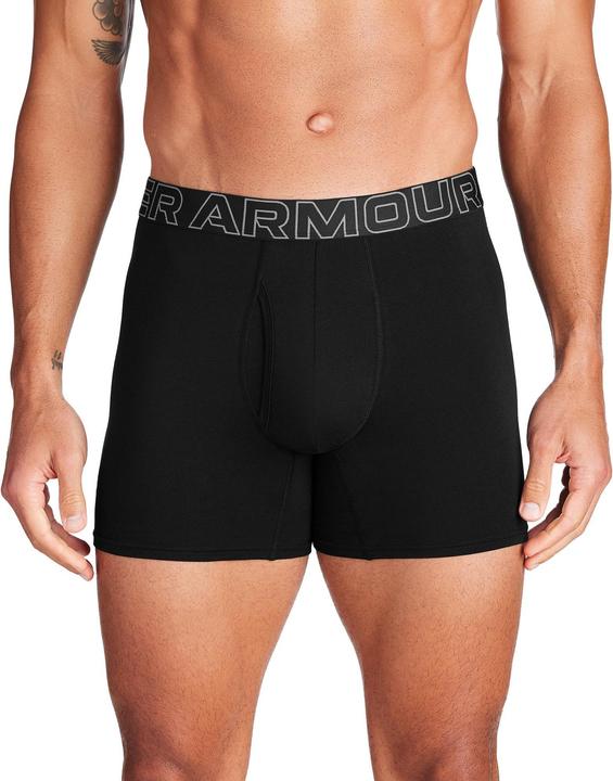 Actual product image Under Armour Boxer shorts Sporty Figure-hugging UA PERFORMANCE COTTON - SOLID 6 IN 3PK (XXL, pack of 3)