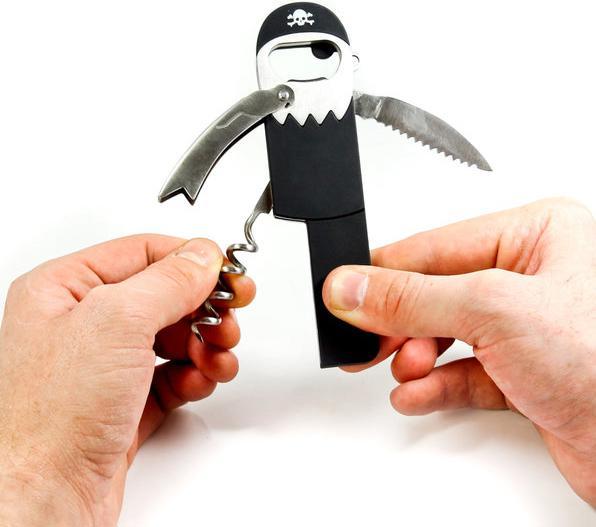 Actual product image Suck UK Pirate Bottle Opener (Sommelier knife)