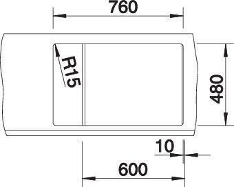 Productafbeelding Blanco METRA 6 S Compact (78 cm, 50 cm)