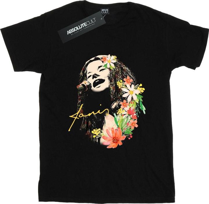 Immagine prodotto Janis Joplin Floral Pattern Maglietta Ampia Donna (XXL)