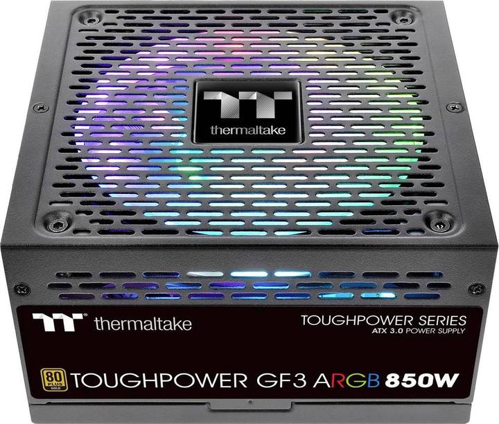 Image du produit Thermaltake ToughPower GF3 ARGB 850W EU Gold Alimentation ATX 3.0 80+ Gold PCle 5.0 (850 W)
