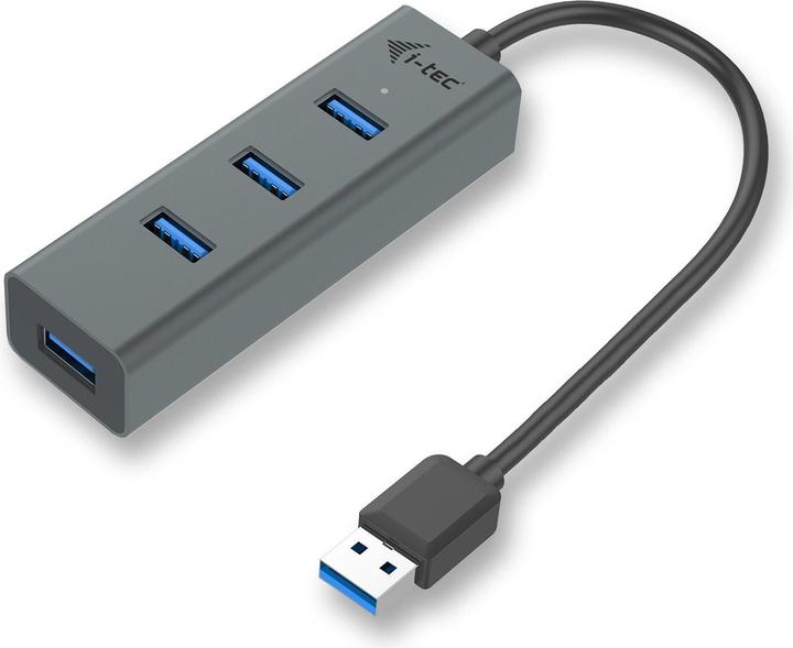 i-tec U3HUBMETAL403 (USB-A, 4 Porti)