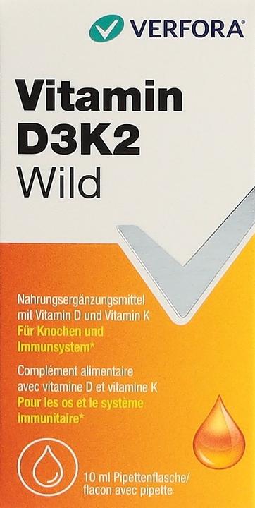 Produktbild Verfora Vitamin D3K2 Wild (10 Stück, Tropfen)