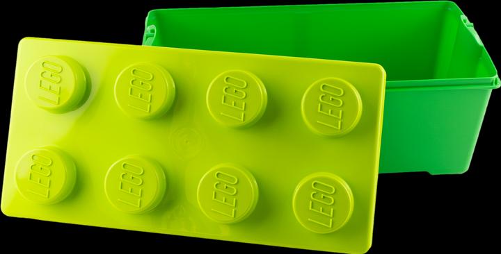Produktbild LEGO Aufbewahrungsbox Gruen Mittelgross mit Deckel Stapelbar - NEU! Menge 1x