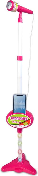 Actual product image Bontempi Stage microphone with MP3 connection, lighting effects and smartphone compartment
