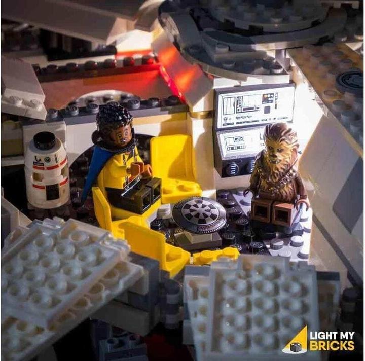 Actual product image Light my bricks LEGO Star Wars Kessel Run Millennium Falcon #75212 Light Kit