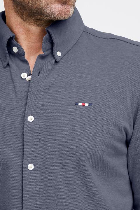 Actual product image FQ1924 FQSteven piqué knitted LS shirt 21900613 (L)