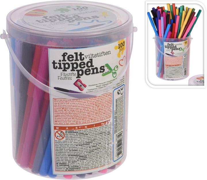 Actual product image Free and Easy Felt tip pens 100pcs. (Assorted, 100 x)