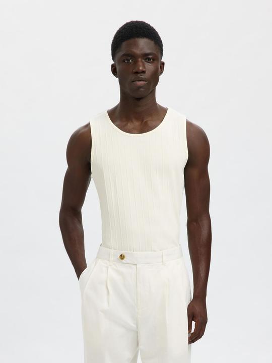 Actual product image Selected Homme Geripptes Baumwoll Tanktop (S)