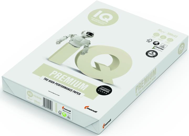Actual product image IQ Copy paper 80 g/m², A3, white, 500 sheets, Premium (80 g/m², A3)